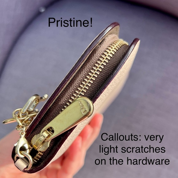 Dior Diorissimo Voyageur Leather Long Wallet With Charm - Picture 3 of 7